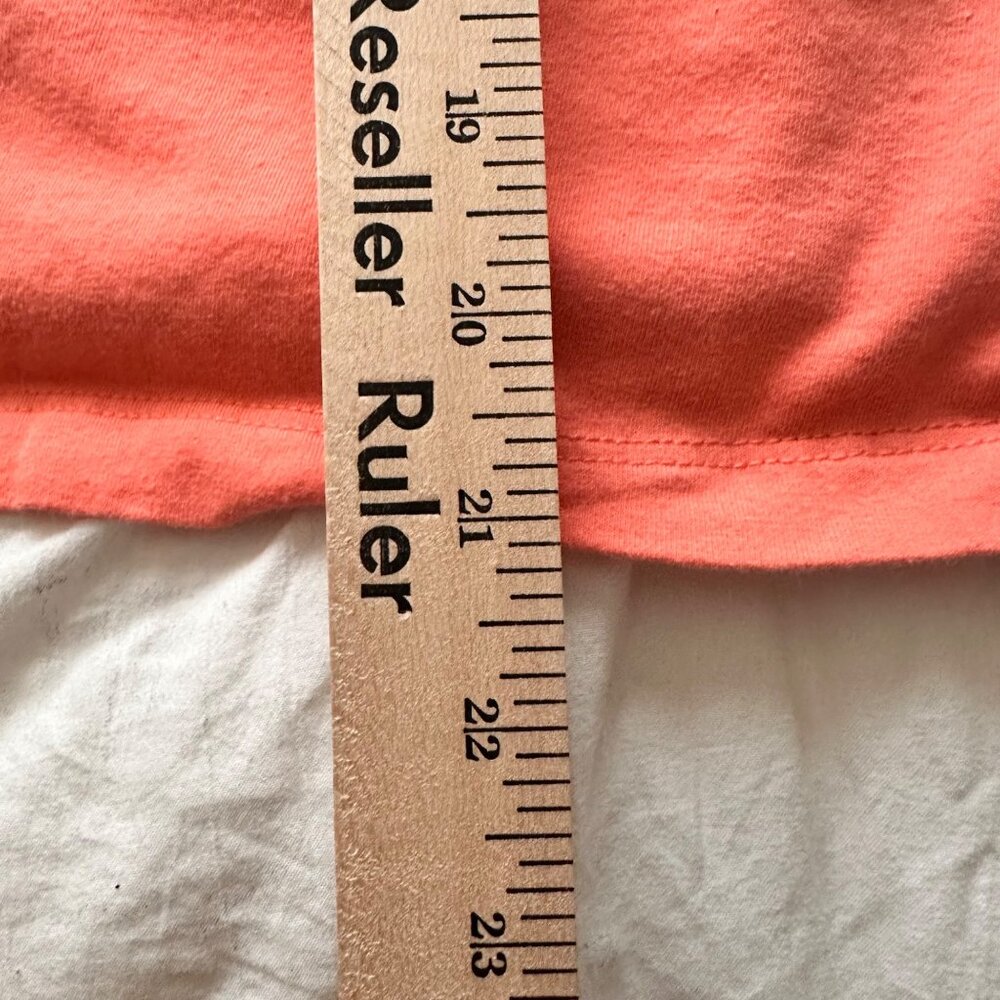 Denim & Co. Womens Embroidered Coral Tank Top 2X Cotton Beach Vacation Resort - Picture 7 of 8